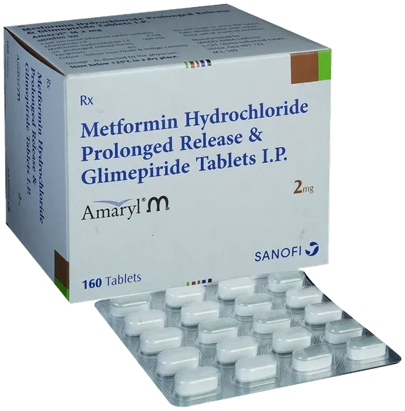 amaryl m 2mg tablet 20's